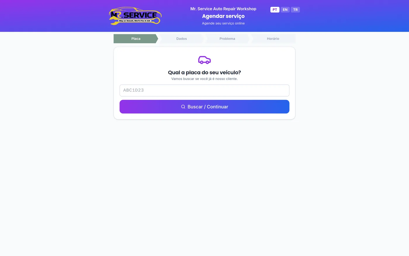 Public online booking