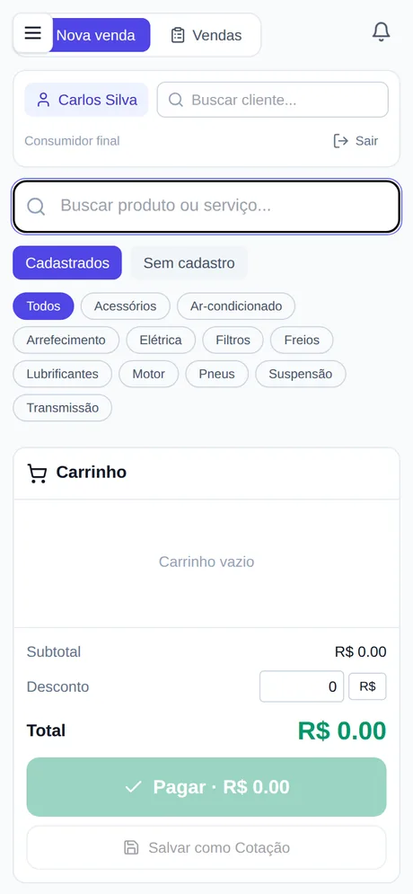 POS on mobile