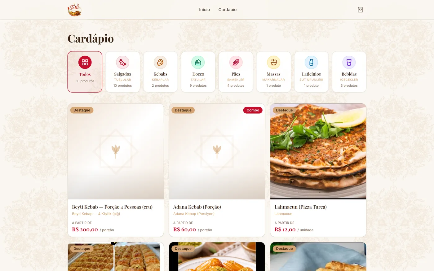 Product catalog